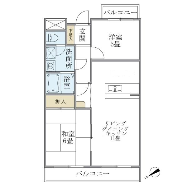 ヒルハイツ妙蓮寺の間取り