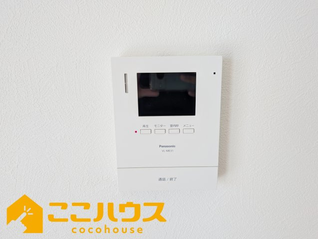 西原町我謝　RC住宅　新築戸建て　全3棟　C号棟のセキュリティ|録画機能付きTVインターホン

