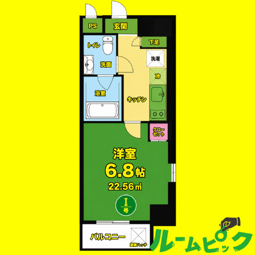 エルザビル名古屋駅前　名古屋市賃貸　仲介手数料無料の間取り