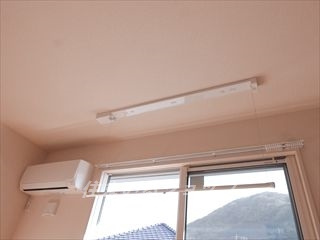 フローラル清水　Ｂ棟のその他|便利な室内物干しとエアコンあり