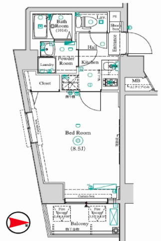 アンベリール墨田の間取り