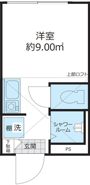 新宿区若葉３丁目のアパートの間取り|敷金礼金ゼロ☆初期安☆更新料なし☆ネット無料☆即内見可能！