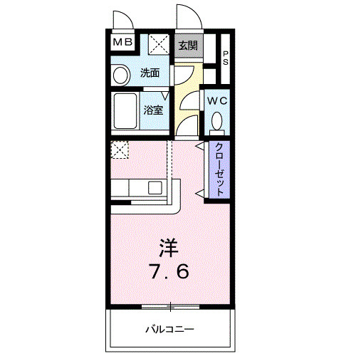 インター久留米ＳＵＲの間取り|使い勝手の良い間取りです♪