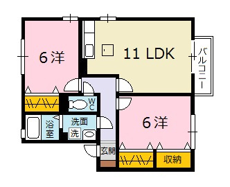 ディアコート壱番館の間取り