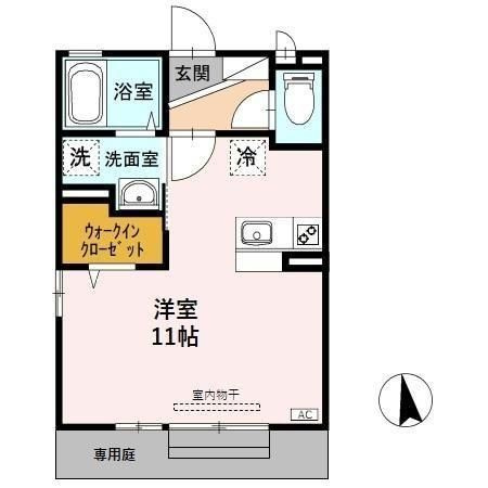 D-room下黒田の間取り