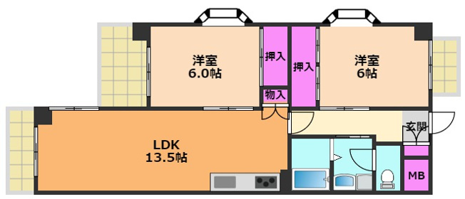 【間取り】 | ニューサンハイツ