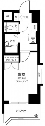 メインステージ早稲田の間取り