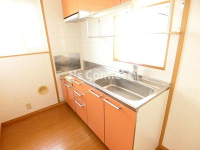 【キッチン】 | Ｐｒｉｍｒｏｓｅ　Ｇ | ２口ガスコンロ設置可能な対面キッチン。