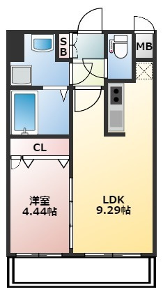 Calm Riviere箱崎(カルムリヴィエール箱崎)の間取り|使いやすい間取りです。