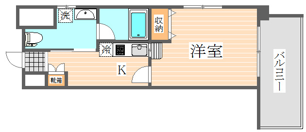 レジデンシャルヒルズ博多東の間取り|使いやすい間取りです。