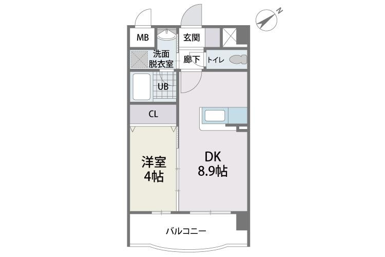 S-FORT箱崎東の間取り|使いやすい間取りです。