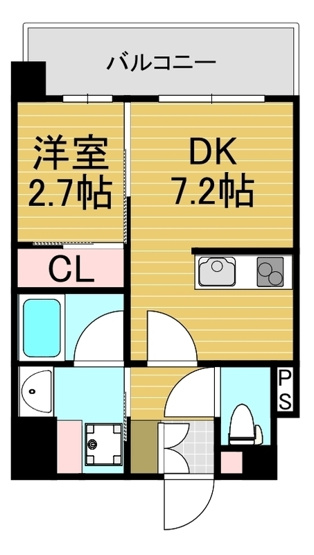 【間取り】 | アルティザ大橋駅前　★プライスホームなら仲介手数料が無料です★