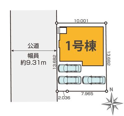 【区画図】 | 浜松市中央区北島町 2期 新築一戸建て | 区画図です