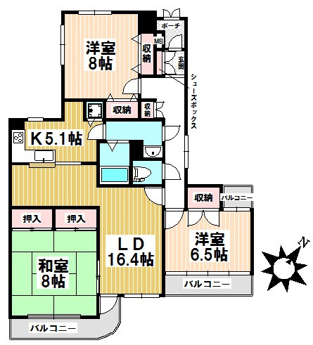 【間取り】 | パルナス岳見町