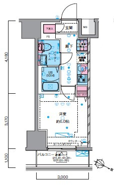 GENOVIA青砥skygardenの間取り
