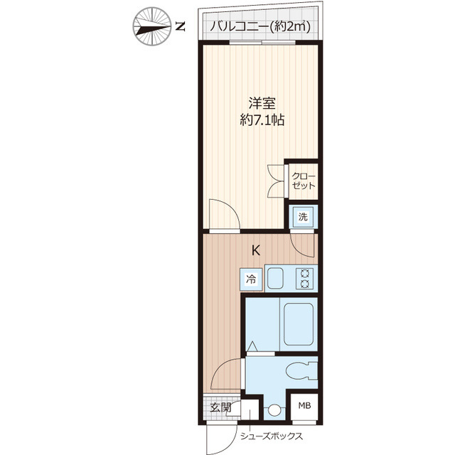 Ｂｅｖｅｒｌｙ　Ｈｏｍｅｓ　下赤塚の間取り