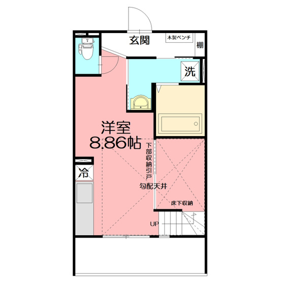【間取り】 | ＬＡＩＤ ＢＡＣＫ ＴＥＲＲＡＣＥ