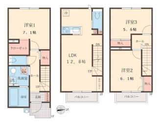 【間取り】 | 六実４丁目戸建て貸家