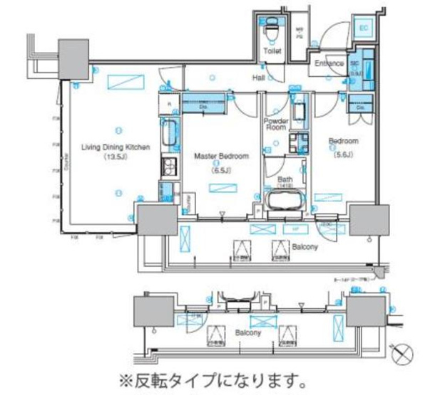 【間取り】 | パークアクシス豊洲キャナル