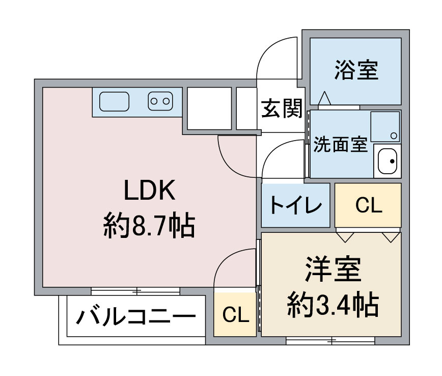 Ｌｅ　Ｂｌａｎｃ大須の間取り