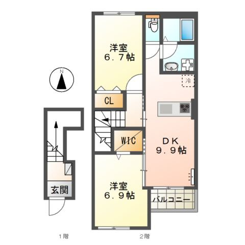 Ｌａｐｉｓ（ラピス）の間取り