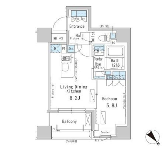パークアクシス茅場町の間取り