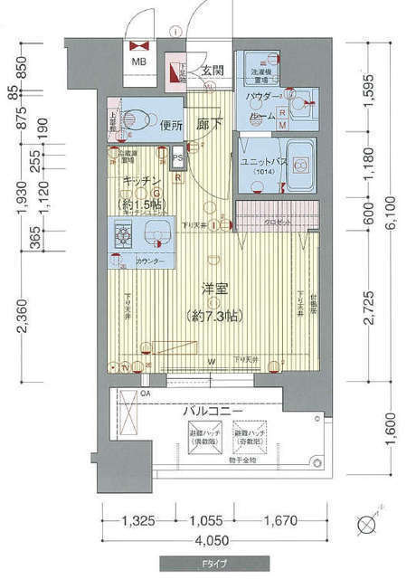 プレサンス名古屋ＳＴＡＴＩＯＮビジュの間取り