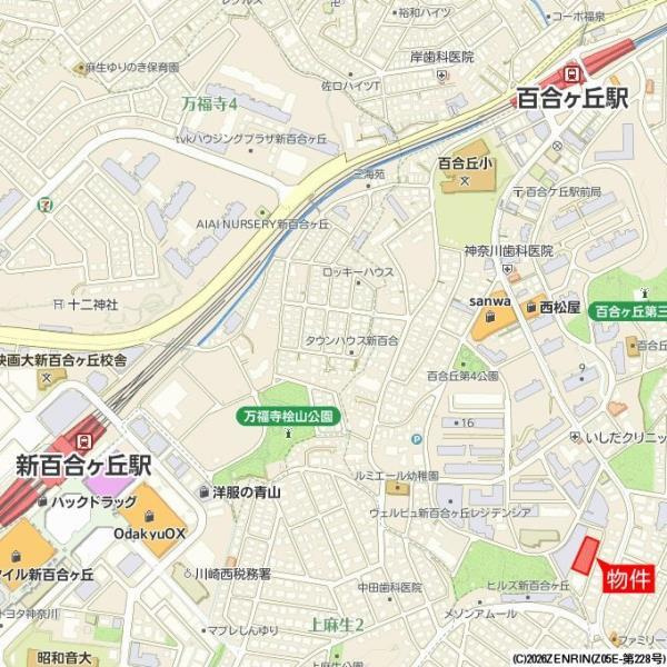 トリアス新百合ヶ丘の地図