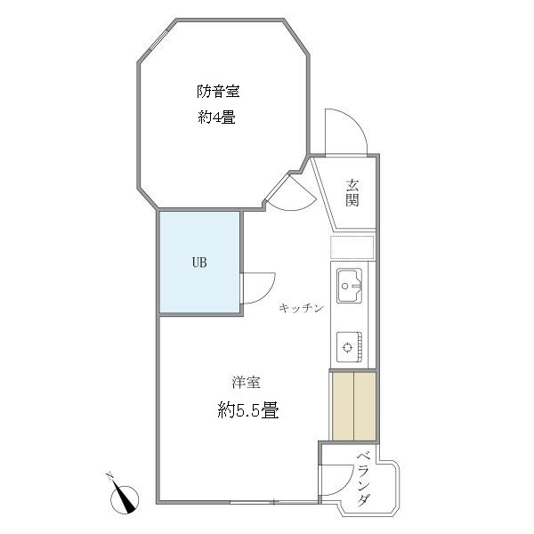 落合ミュージックハイムの間取り