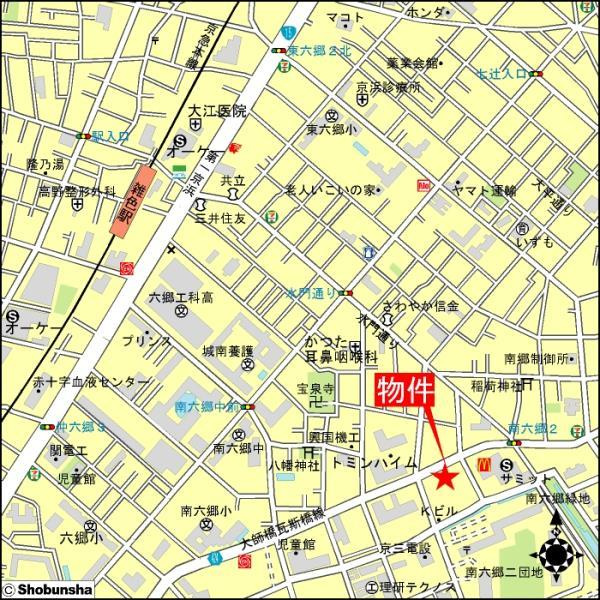 アールコート南六郷の地図