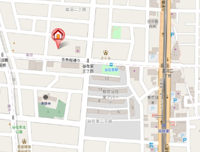 グラントワ谷在家の地図