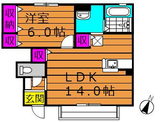ラビンブルーの間取り