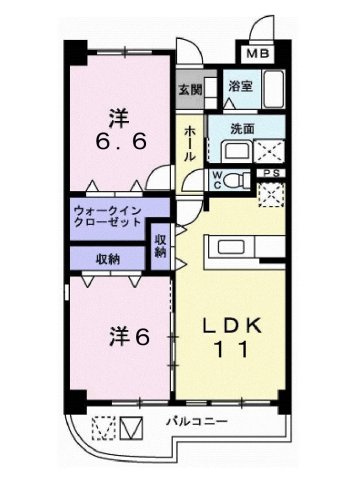 ヘルプストベルクの間取り