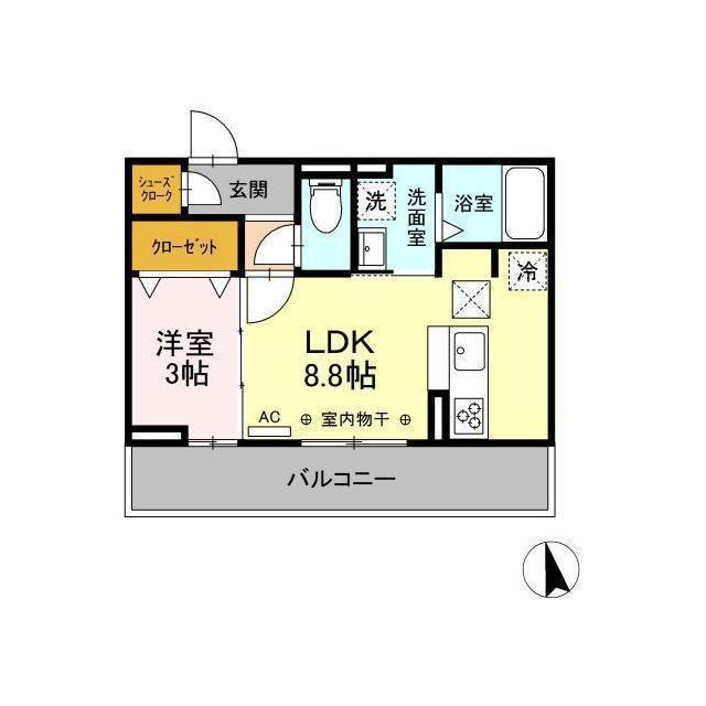 D-room岐南町八剣北の間取り