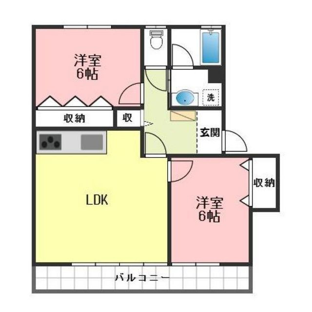 波良コーポの間取り