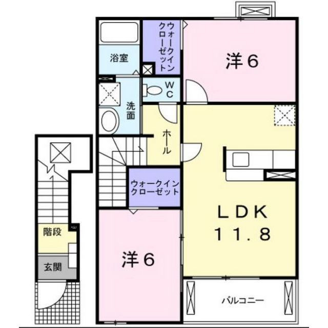 ブリッサＣ・Ｄの間取り