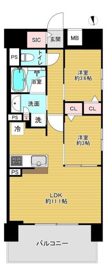 【間取り】 | プレサンスロジェ千種内山