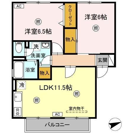 【間取り】 | ソフィア　Ｂ棟