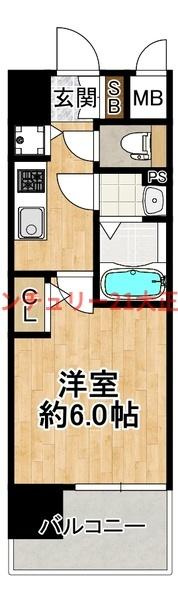 エスリード大阪エヴォルツの間取り