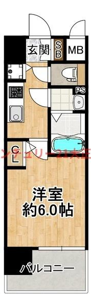 エスリード大阪エヴォルツの間取り