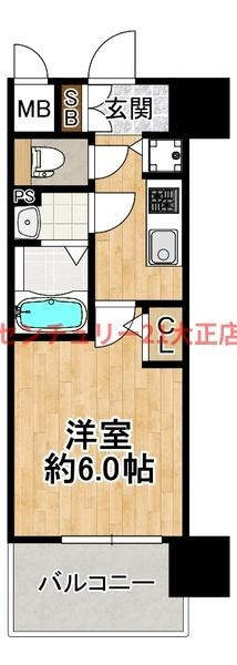 エスリード大阪エヴォルツの間取り