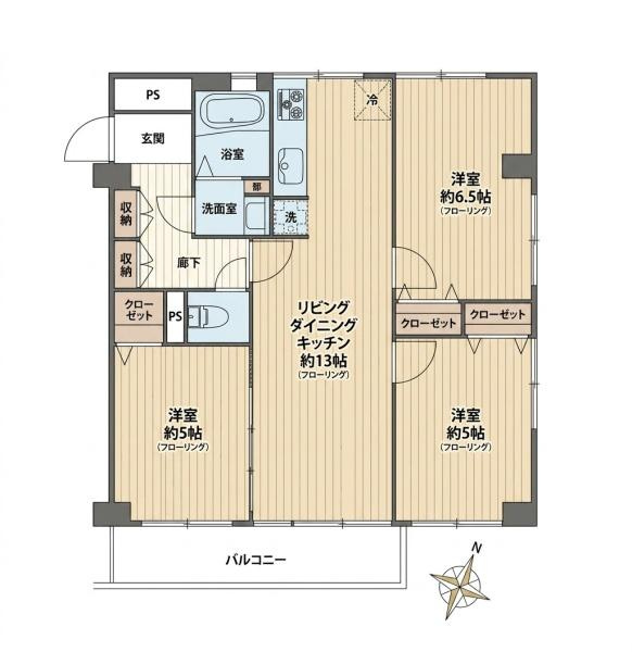 鷺沼スタードエリングの間取り