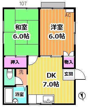 ビラ湘南海岸公園の間取り