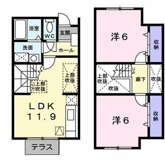 【間取り】 | ビレッジあいＣ