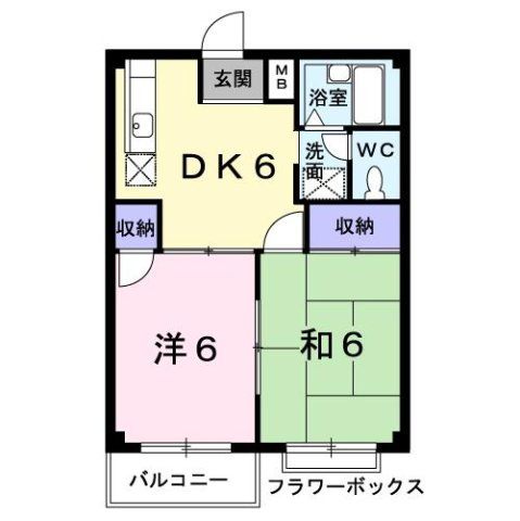 エルディム元揮Ｂの間取り
