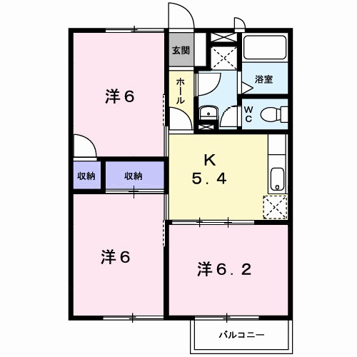 プリースト寿田の間取り