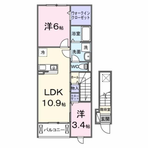 【間取り】 | グッドモーニングサン　Ａ