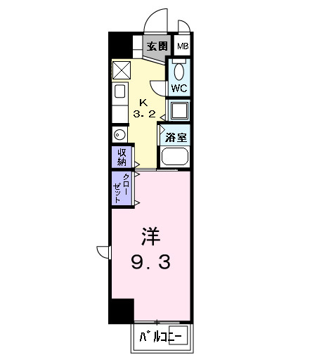 グランツ丸の内の間取り