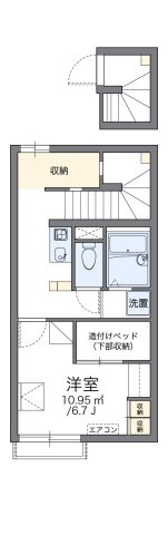 レオパレスアヴェニール枇杷島の間取り