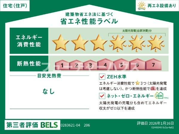 カメリア双葉の省エネ性能ラベル